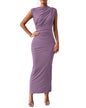 BTFBM Women's Ruched Bodycon Dress Summer Casual Sleeveless Back Slit Elegant Club Evening Party Cocktail Maxi Dresses - 7DAY'S