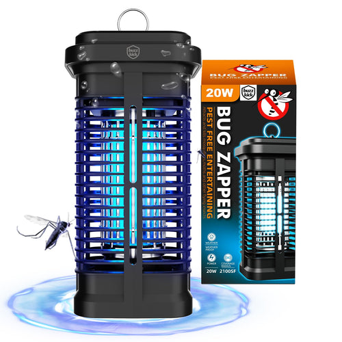 Bug Zapper Indoor, Fly Zappers Electric Mosquitoes Insect Gant Fruit Flies Moth Traps with 4200V for Home Living Room Bedroom Kitchen Backyard Patio Garage Office Camping - 7DAY'S