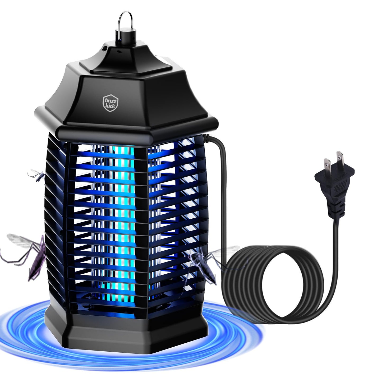 Bug Zapper Indoor, Fly Zappers Electric Mosquitoes Insect Gant Fruit Flies Moth Traps with 4200V for Home Living Room Bedroom Kitchen Backyard Patio Garage Office Camping - 7DAY'S