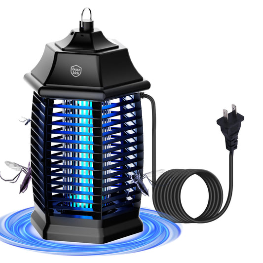 Bug Zapper Indoor, Fly Zappers Electric Mosquitoes Insect Gant Fruit Flies Moth Traps with 4200V for Home Living Room Bedroom Kitchen Backyard Patio Garage Office Camping - 7DAY'S