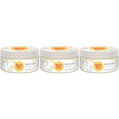 Burt's Bees Mama Belly Butter Stretch Mark Cream for Pregnancy Massages Body & Reduces Scar Appearance, Prenatal & Postnatal Tummy Skin Care, Shea Butter & Vitamin E Rich Formula, 6.5 Oz Tub - 7DAY'S