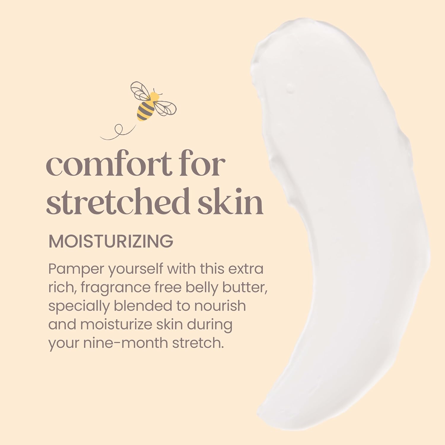 Burt's Bees Mama Belly Butter Stretch Mark Cream for Pregnancy Massages Body & Reduces Scar Appearance, Prenatal & Postnatal Tummy Skin Care, Shea Butter & Vitamin E Rich Formula, 6.5 Oz Tub - 7DAY'S