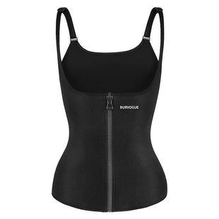 Burvogue Waist Trainer Corset Underbust Shapewear Latex Body Shaper Tummy Slimming Underwear Women Weight Loss Sauna Sweat Vest - 7DAY'S