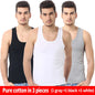Men's solid color basic cotton narrow shoulder vest fashion casual men's T-shirt sports fitness Joker round neck youth vest - 7DAY'S