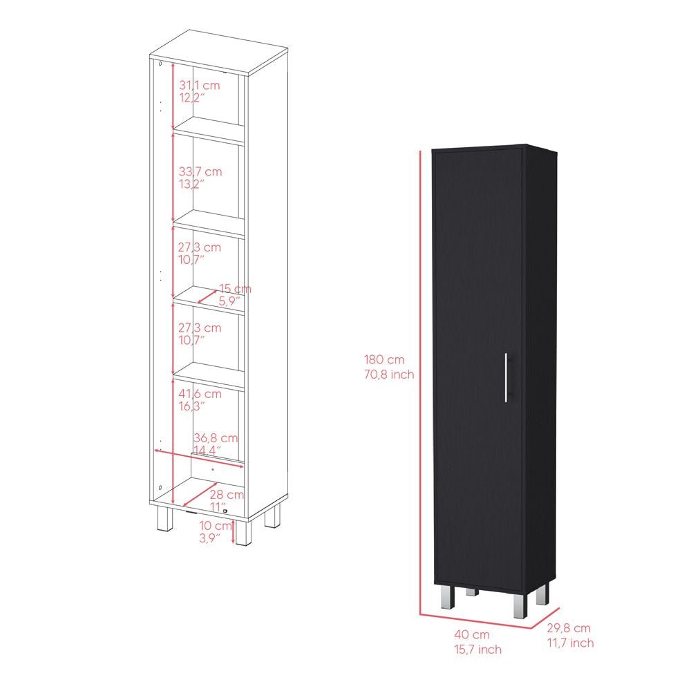 Cabinet Buccan Storage, Garage, Black - 7DAY'S