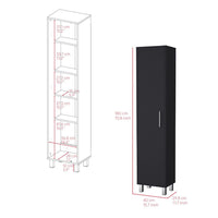 Cabinet Buccan Storage, Garage, Black - 7DAY'S