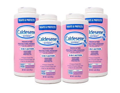 Caldesene Medicated Protecting Body Powder with Zinc Oxide and Cornstarch, Talc Free, 5 Oz - 7DAY'S