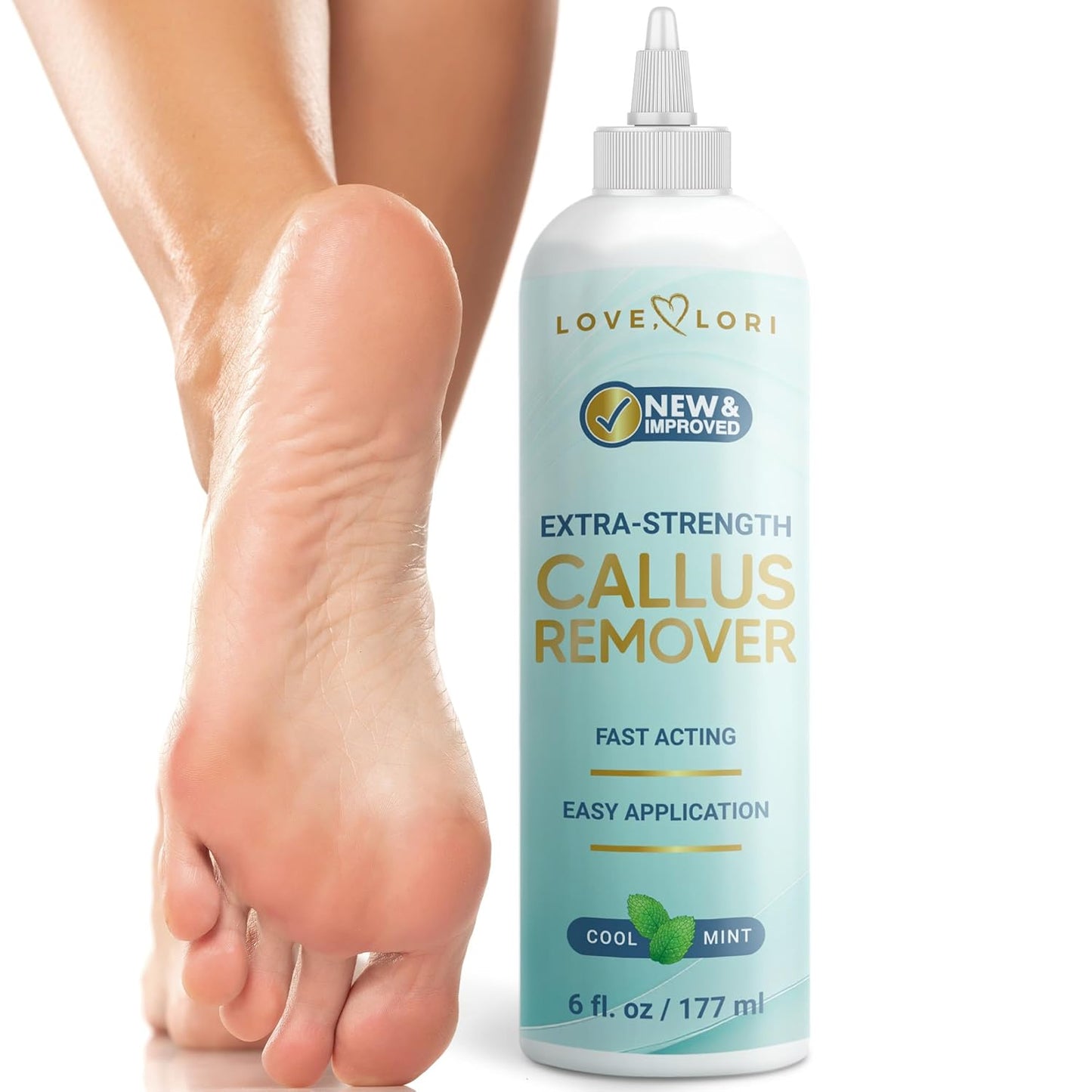 Callus Remover for Feet (Extra Strength) Foot Callus Remover Gel - Feet Scrubber, Pedicure Spa Tools, 6oz - 7DAY'S