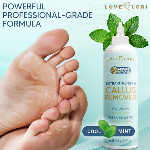 Callus Remover for Feet (Extra Strength) Foot Callus Remover Gel - Feet Scrubber, Pedicure Spa Tools, 6oz - 7DAY'S