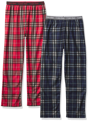 Calvin Klein Boys' Little Sleepwear Super Soft Brushed Micro Pajama Pant, 2 Pack - 7DAY'S
