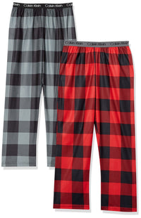Calvin Klein Boys' Little Sleepwear Super Soft Brushed Micro Pajama Pant, 2 Pack - 7DAY'S