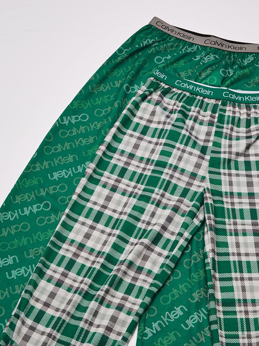 Calvin Klein Boys' Little Sleepwear Super Soft Brushed Micro Pajama Pant, 2 Pack - 7DAY'S
