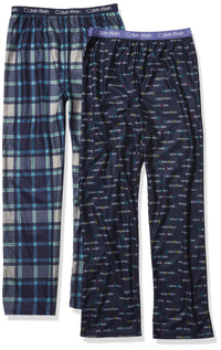 Calvin Klein Boys' Little Sleepwear Super Soft Brushed Micro Pajama Pant, 2 Pack - 7DAY'S