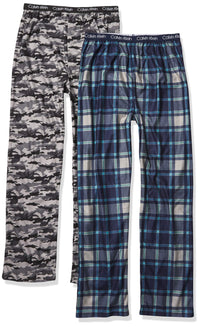 Calvin Klein Boys' Little Sleepwear Super Soft Brushed Micro Pajama Pant, 2 Pack - 7DAY'S
