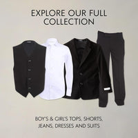 Calvin Klein Boys' Long Sleeve Sateen Dress Shirt, Button - Down Style with Cuffs & Shirttail Hem - 7DAY'S