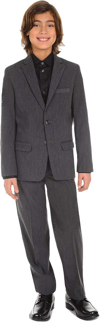 Calvin Klein Boys' Long Sleeve Sateen Dress Shirt, Button - Down Style with Cuffs & Shirttail Hem - 7DAY'S