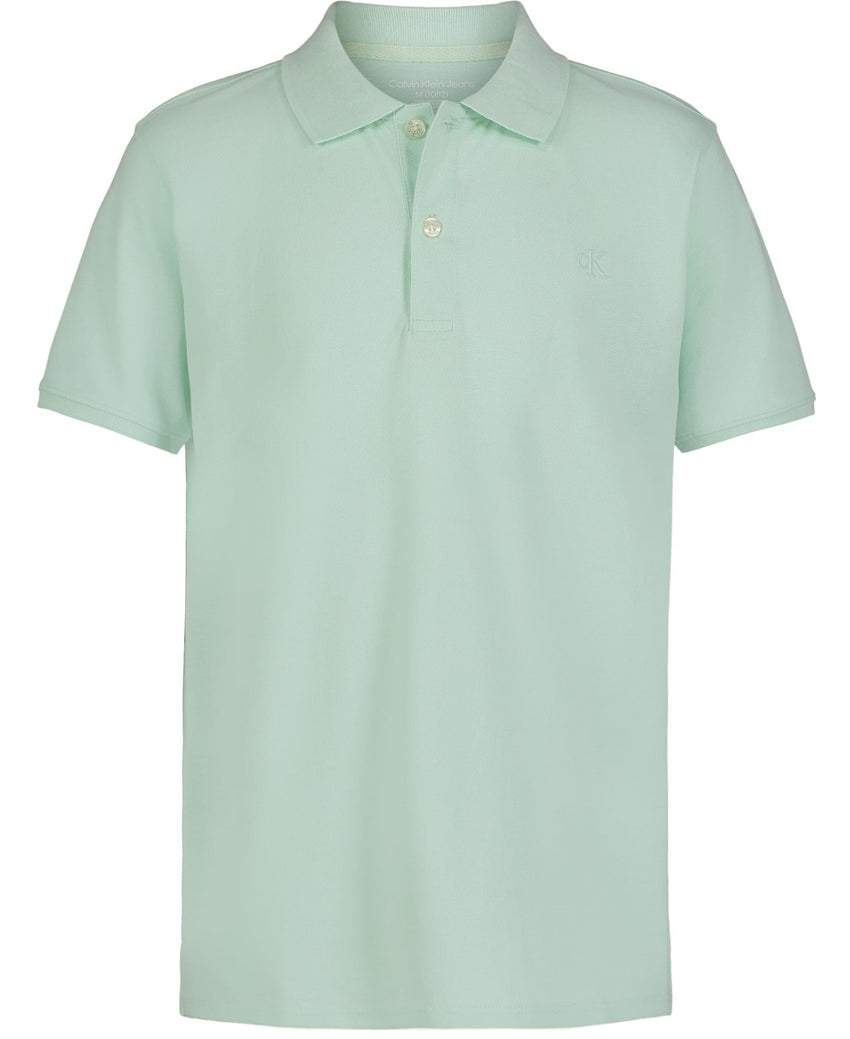 Calvin Klein Boys' Short Sleeve Micro Pique Solid Polo, Button Closure, Soft & Comfortable - 7DAY'S