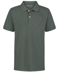 Calvin Klein Boys' Short Sleeve Micro Pique Solid Polo, Button Closure, Soft & Comfortable - 7DAY'S