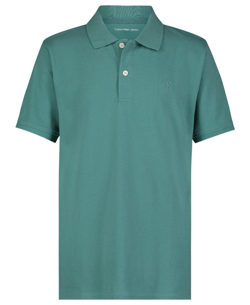 Calvin Klein Boys' Short Sleeve Micro Pique Solid Polo, Button Closure, Soft & Comfortable - 7DAY'S