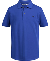 Calvin Klein Boys' Short Sleeve Micro Pique Solid Polo, Button Closure, Soft & Comfortable - 7DAY'S