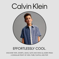 Calvin Klein Boys' Short Sleeve Micro Pique Solid Polo, Button Closure, Soft & Comfortable - 7DAY'S