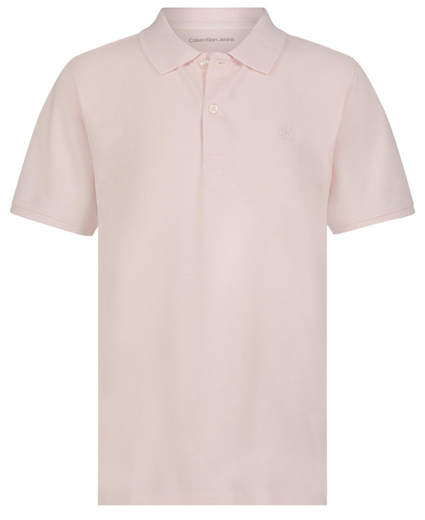 Calvin Klein Boys' Short Sleeve Micro Pique Solid Polo, Button Closure, Soft & Comfortable - 7DAY'S