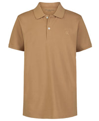Calvin Klein Boys' Short Sleeve Micro Pique Solid Polo, Button Closure, Soft & Comfortable - 7DAY'S