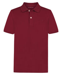 Calvin Klein Boys' Short Sleeve Micro Pique Solid Polo, Button Closure, Soft & Comfortable - 7DAY'S
