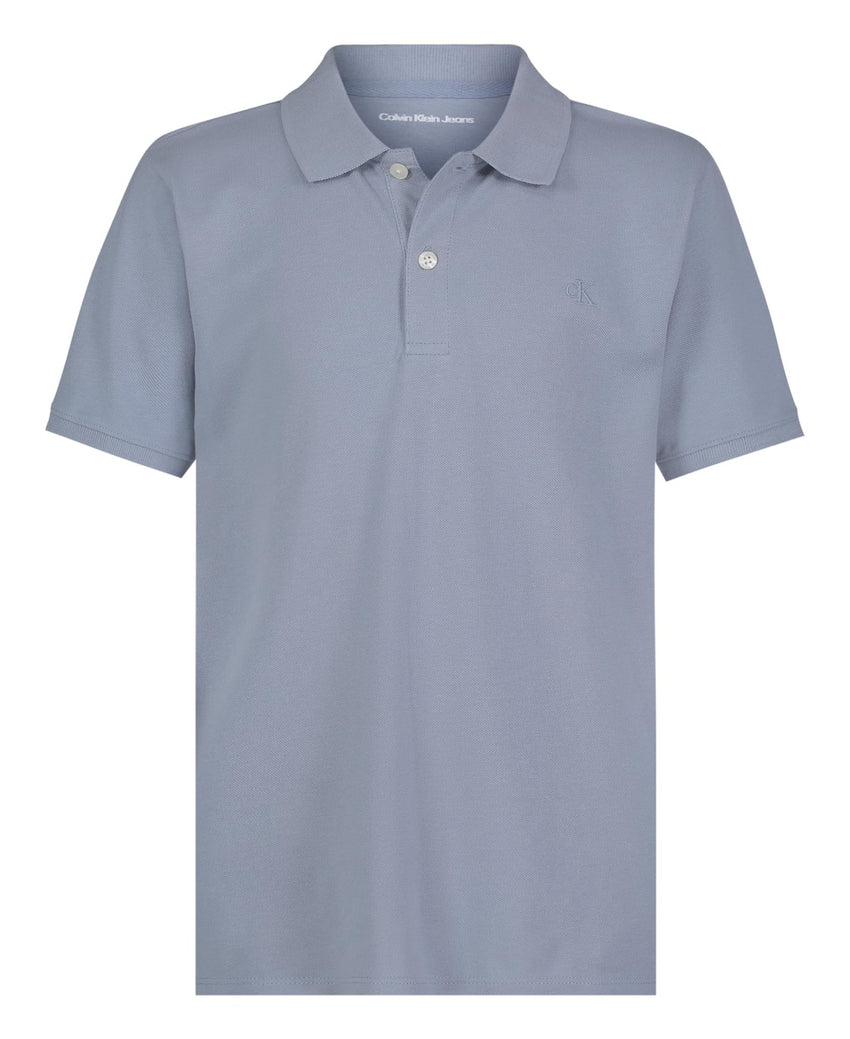 Calvin Klein Boys' Short Sleeve Micro Pique Solid Polo, Button Closure, Soft & Comfortable - 7DAY'S