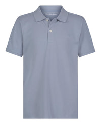 Calvin Klein Boys' Short Sleeve Micro Pique Solid Polo, Button Closure, Soft & Comfortable - 7DAY'S