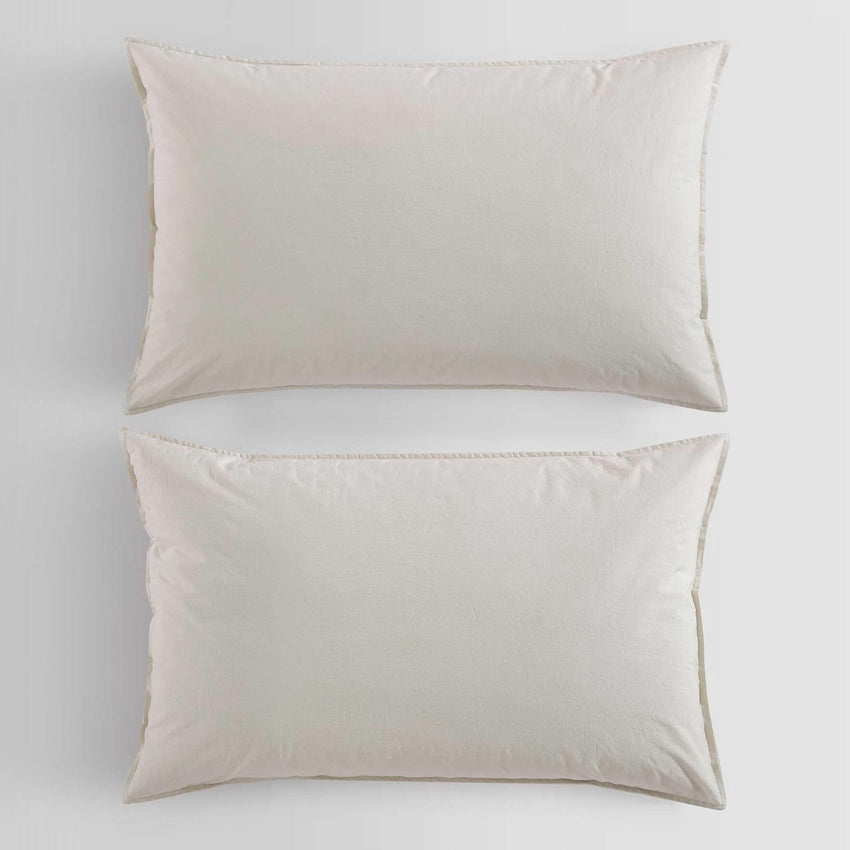 Calvin Klein - King Comforter Set, Modern Cotton Washed Percale Bedding with Matching Shams, Oeko - Tex Certified (Washed Percale White, King) - 7DAY'S