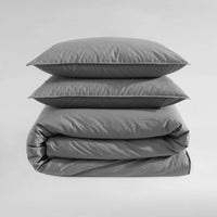 Calvin Klein - King Comforter Set, Modern Cotton Washed Percale Bedding with Matching Shams, Oeko - Tex Certified (Washed Percale White, King) - 7DAY'S