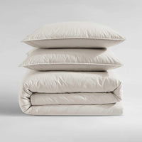 Calvin Klein - King Comforter Set, Modern Cotton Washed Percale Bedding with Matching Shams, Oeko - Tex Certified (Washed Percale White, King) - 7DAY'S