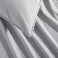 Calvin Klein - King Comforter Set, Modern Cotton Washed Percale Bedding with Matching Shams, Oeko - Tex Certified (Washed Percale White, King) - 7DAY'S