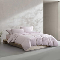 Calvin Klein - King Comforter Set, Modern Cotton Washed Percale Bedding with Matching Shams, Oeko - Tex Certified (Washed Percale White, King) - 7DAY'S