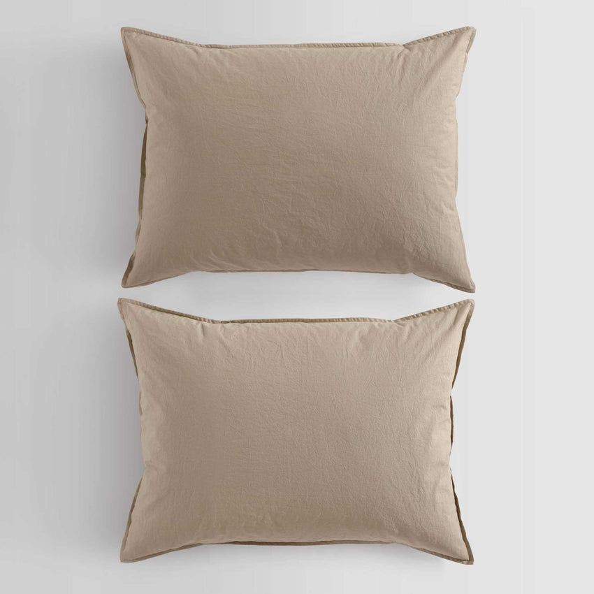 Calvin Klein - King Comforter Set, Modern Cotton Washed Percale Bedding with Matching Shams, Oeko - Tex Certified (Washed Percale White, King) - 7DAY'S