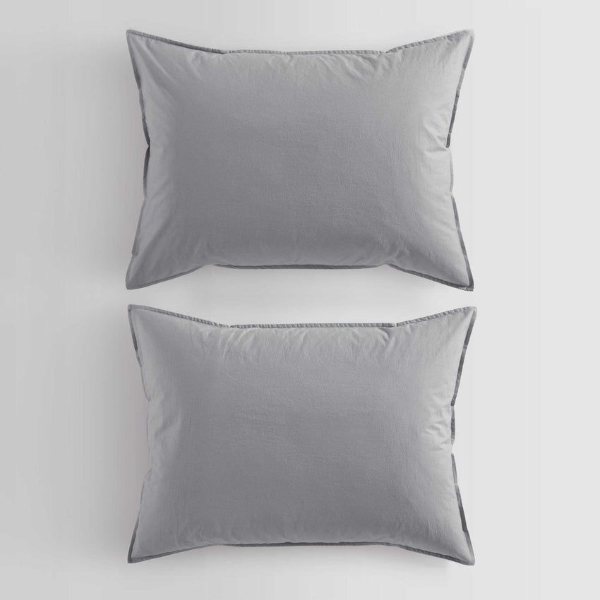 Calvin Klein - King Comforter Set, Modern Cotton Washed Percale Bedding with Matching Shams, Oeko - Tex Certified (Washed Percale White, King) - 7DAY'S