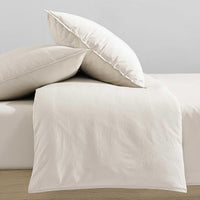 Calvin Klein - King Comforter Set, Modern Cotton Washed Percale Bedding with Matching Shams, Oeko - Tex Certified (Washed Percale White, King) - 7DAY'S