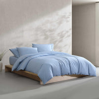 Calvin Klein - King Comforter Set, Modern Cotton Washed Percale Bedding with Matching Shams, Oeko - Tex Certified (Washed Percale White, King) - 7DAY'S