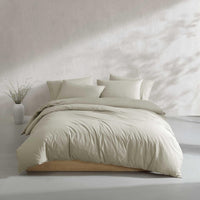 Calvin Klein - King Comforter Set, Modern Cotton Washed Percale Bedding with Matching Shams, Oeko - Tex Certified (Washed Percale White, King) - 7DAY'S