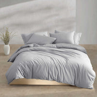 Calvin Klein - King Comforter Set, Modern Cotton Washed Percale Bedding with Matching Shams, Oeko - Tex Certified (Washed Percale White, King) - 7DAY'S