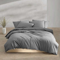 Calvin Klein - King Comforter Set, Modern Cotton Washed Percale Bedding with Matching Shams, Oeko - Tex Certified (Washed Percale White, King) - 7DAY'S