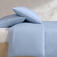 Calvin Klein - King Comforter Set, Modern Cotton Washed Percale Bedding with Matching Shams, Oeko - Tex Certified (Washed Percale White, King) - 7DAY'S