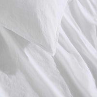 Calvin Klein - King Comforter Set, Modern Cotton Washed Percale Bedding with Matching Shams, Oeko - Tex Certified (Washed Percale White, King) - 7DAY'S