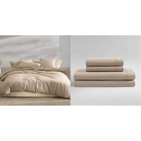 Calvin Klein - King Comforter Set, Modern Cotton Washed Percale Bedding with Matching Shams, Oeko - Tex Certified (Washed Percale White, King) - 7DAY'S