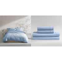 Calvin Klein - King Comforter Set, Modern Cotton Washed Percale Bedding with Matching Shams, Oeko - Tex Certified (Washed Percale White, King) - 7DAY'S