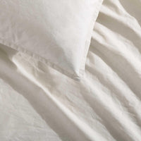 Calvin Klein - King Comforter Set, Modern Cotton Washed Percale Bedding with Matching Shams, Oeko - Tex Certified (Washed Percale White, King) - 7DAY'S
