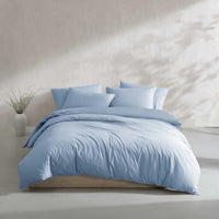 Calvin Klein - King Comforter Set, Modern Cotton Washed Percale Bedding with Matching Shams, Oeko - Tex Certified (Washed Percale White, King) - 7DAY'S