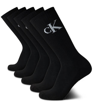 Calvin Klein Mens Crew Socks - 5 Pack Athletic Mid Calf Socks for Men (7-12)