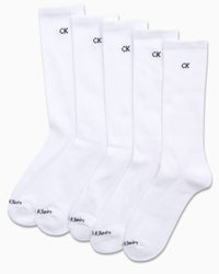 Calvin Klein Mens Crew Socks - 5 Pack Athletic Mid Calf Socks for Men (7 - 12) - 7DAY'S